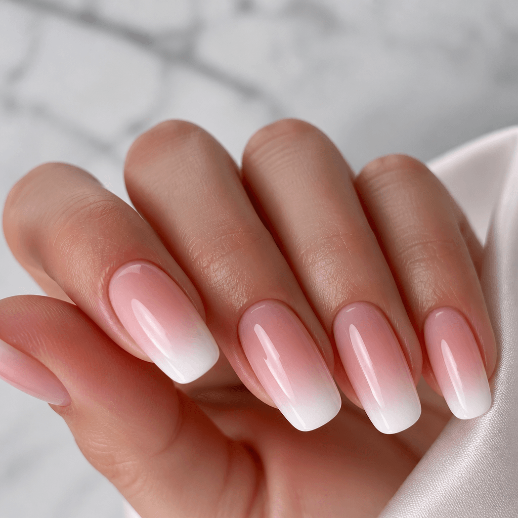 French ombre nail art